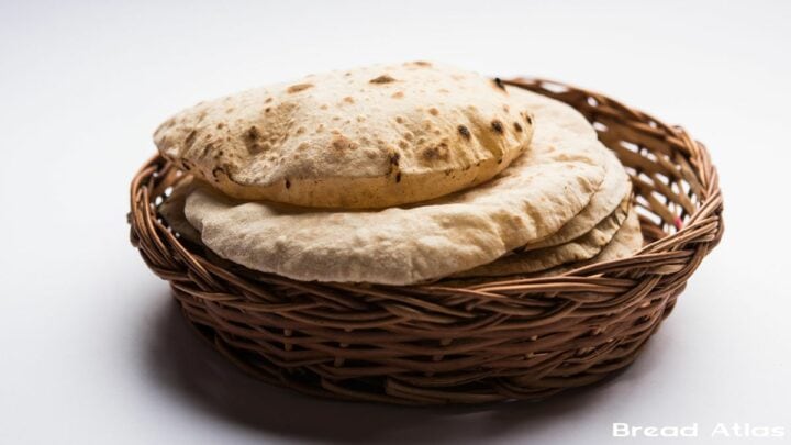 Rotis in a bread basket.